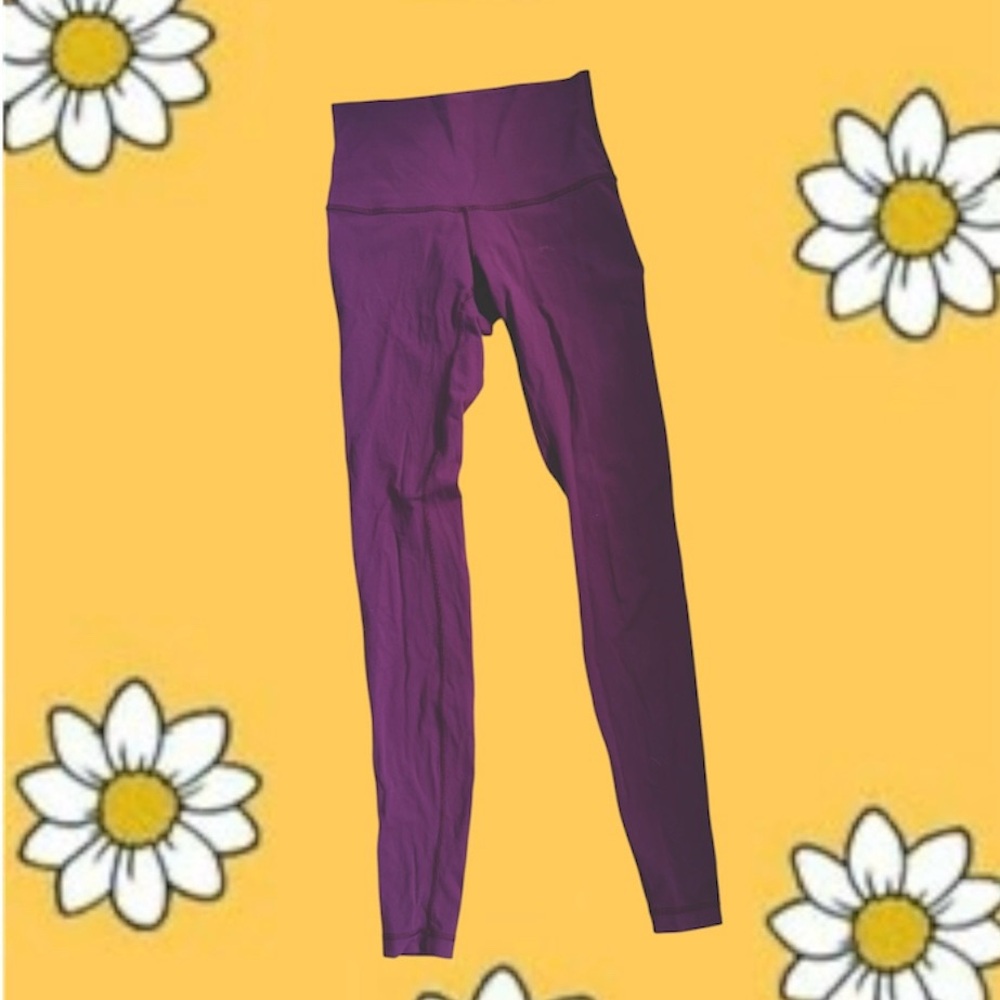 Lululemon Merlot full length high waist luxtreme leggings wunder under maroon